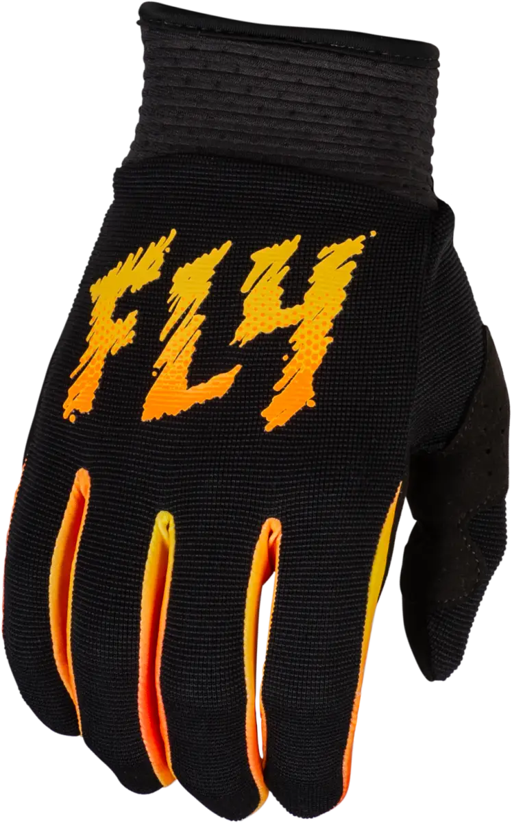 377-211YXS Youth F 16 Gloves Black/Yellow/Orange Yxs - RV and Auto Parts