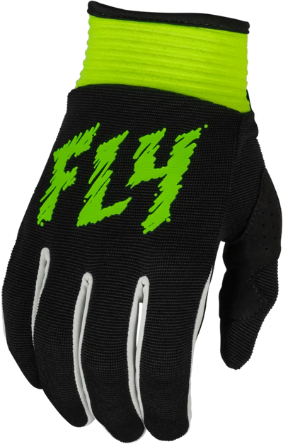 377-214YM Youth F 16 Gloves Black/Neon Green Ym - RV and Auto Parts