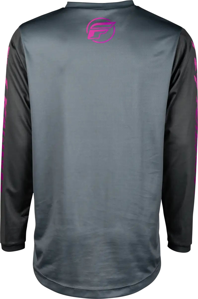 377-220YL Youth F 16 Jersey Grey/Charcoal/Pink Yl - F-16