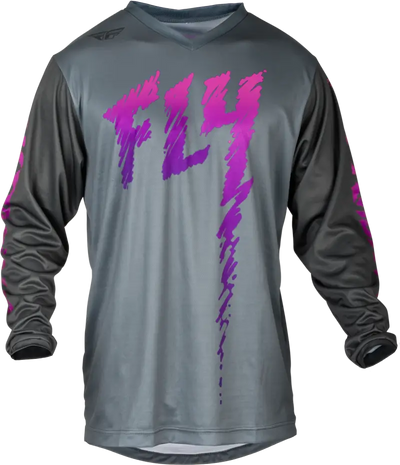 377-220YM Youth F 16 Jersey Grey/Charcoal/Pink Ym - F-16