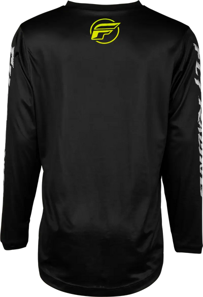 377-224YL Youth F 16 Jersey Black/Neon Green/Light Grey Yl - RV and Auto Parts