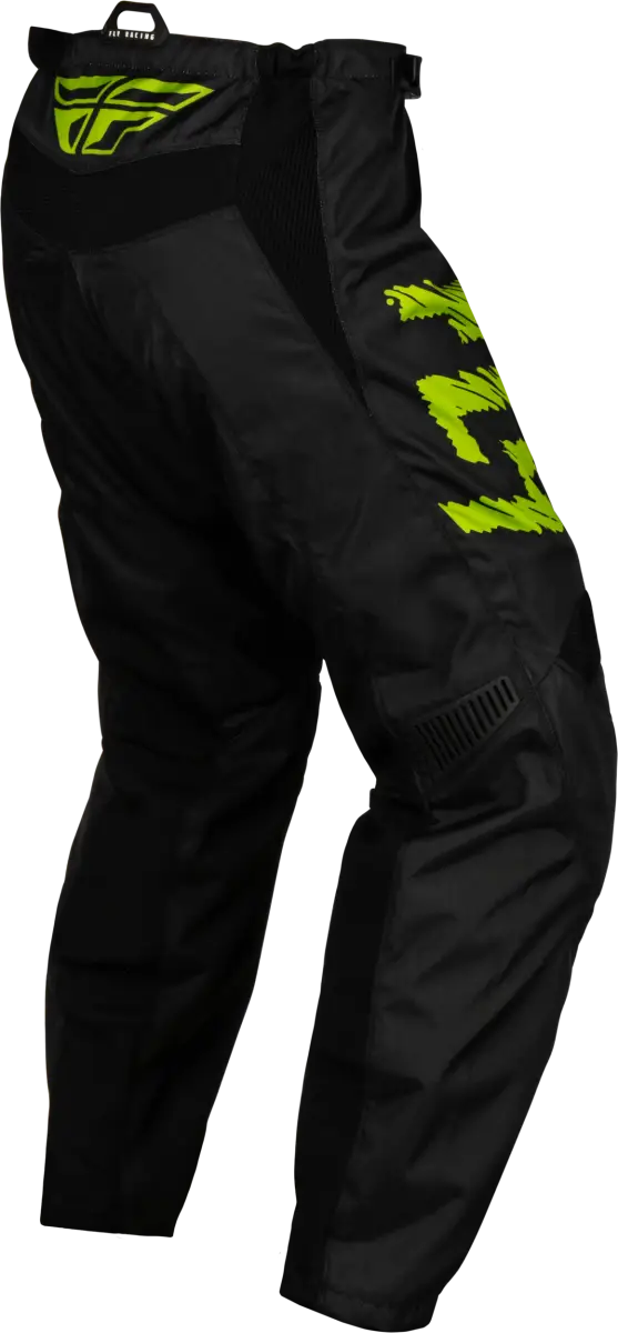 377-23426 Youth F 16 Pants Black/Neon Green/Light Grey Sz - RV and Auto Parts