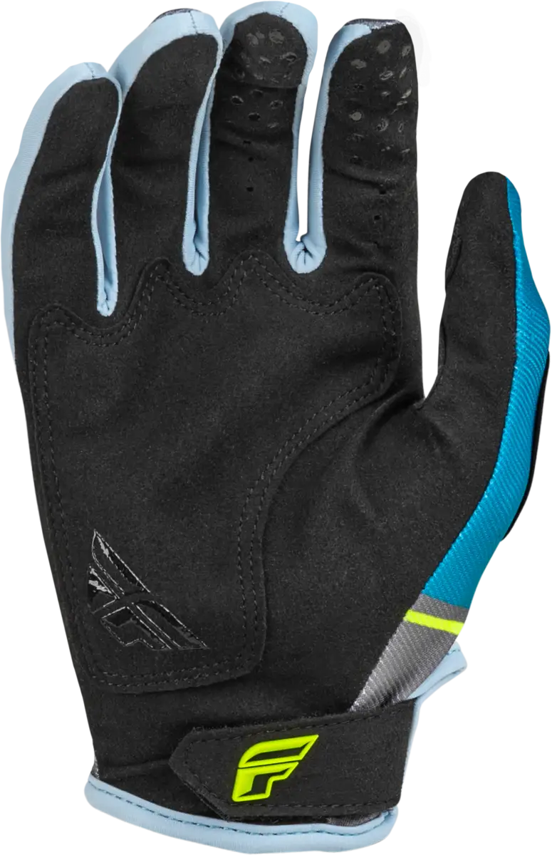 377-411YS Youth Kinetic Prix Gloves Charcoal/Hi Vis Ys