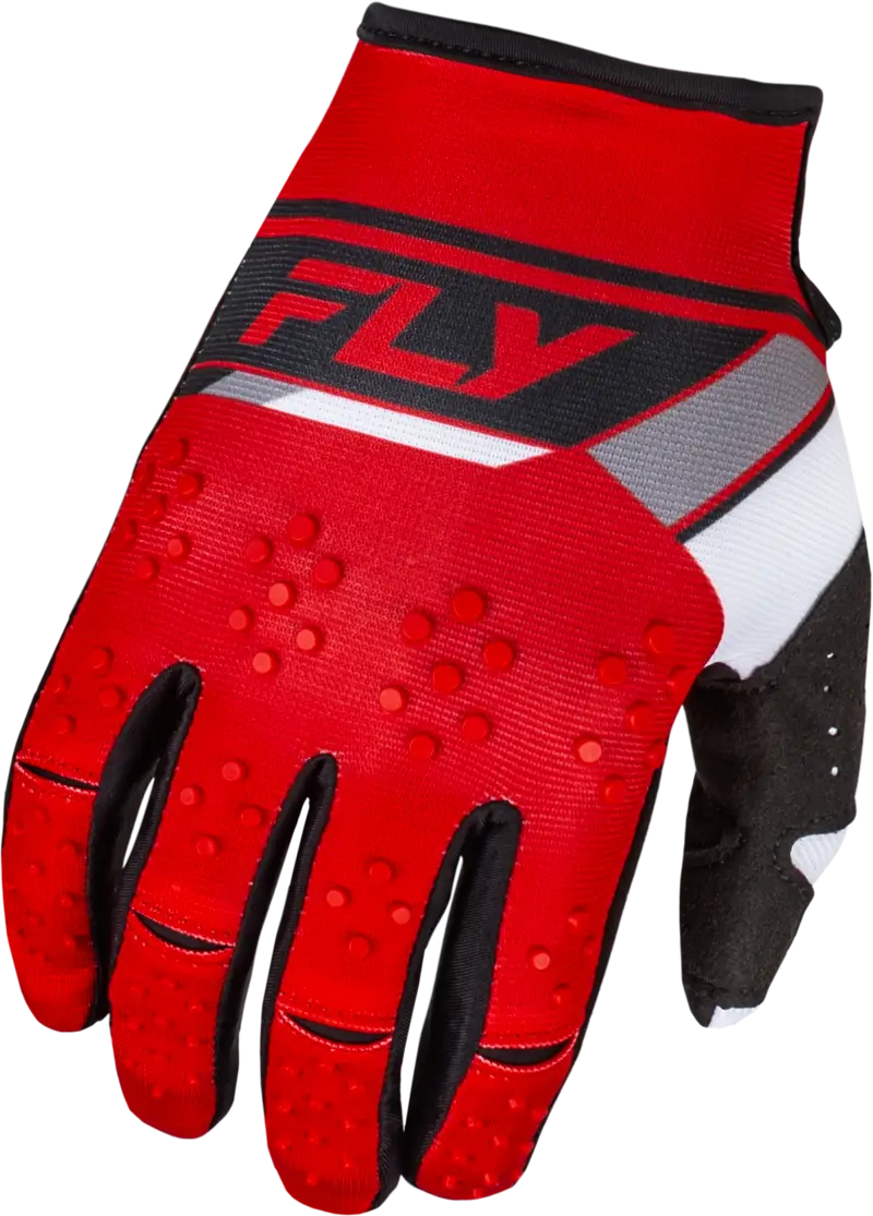 377-412YL Youth Kinetic Prix Gloves Red/Grey/White Yl