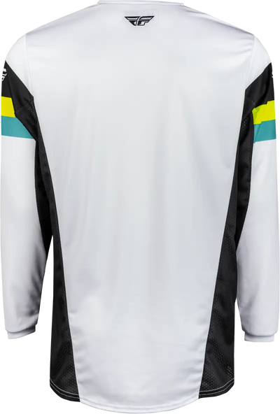 377-423M Kinetic Prix Jersey White/Black/Hi Vis Md - RV and Auto Parts