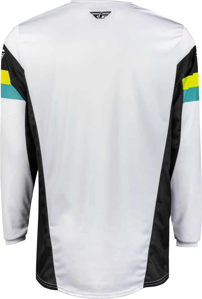 377-423X Kinetic Prix Jersey White/Black/Hi Vis Xl - RV and Auto Parts
