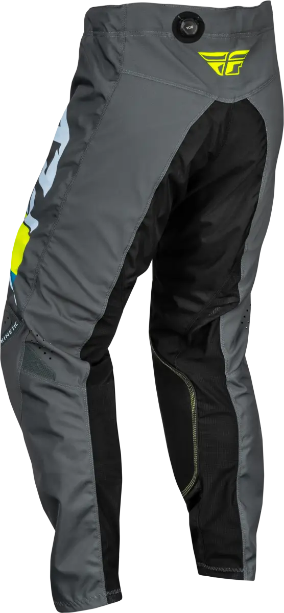 377-43126 Youth Kinetic Prix Pants Ice Grey/Charcoal/Hi Vis Sz 26