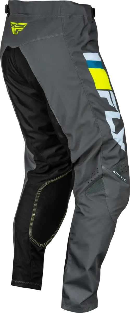377-43126 Youth Kinetic Prix Pants Ice Grey/Charcoal/Hi Vis Sz 26