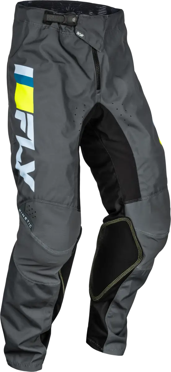 377-43126 Youth Kinetic Prix Pants Ice Grey/Charcoal/Hi Vis Sz 26