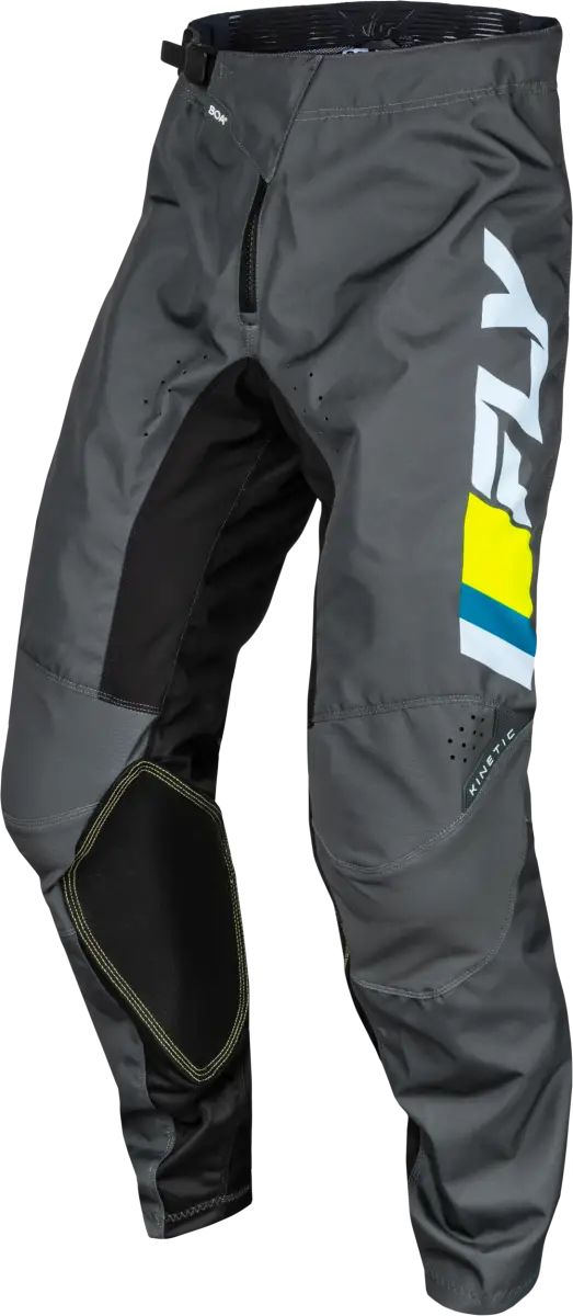 377-43126 Youth Kinetic Prix Pants Ice Grey/Charcoal/Hi Vis Sz 26