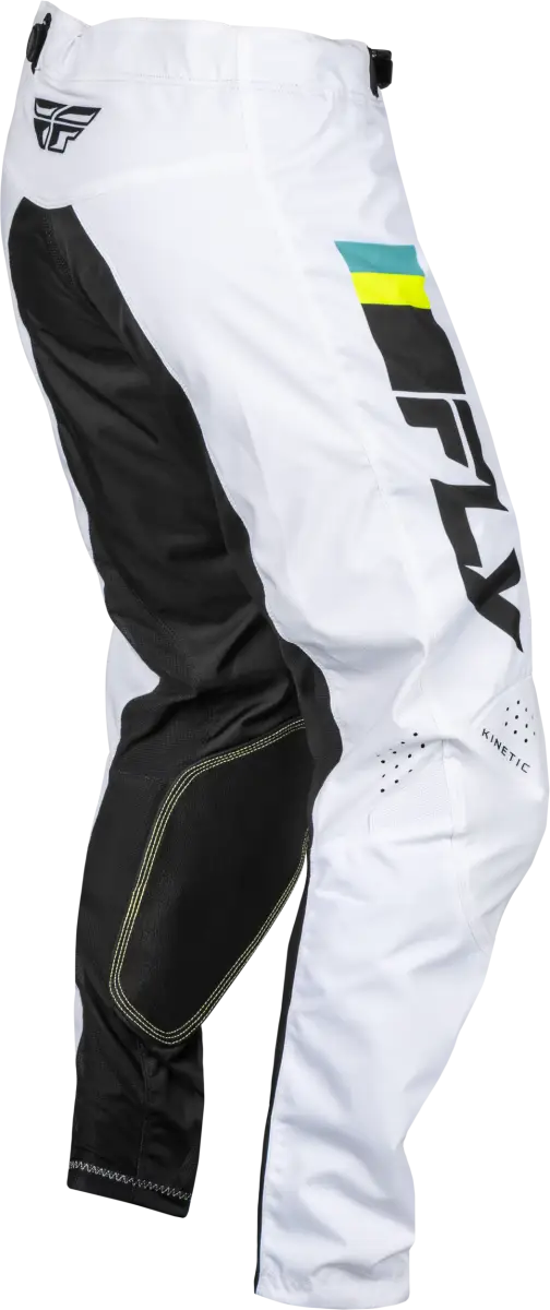377-43328 Kinetic Prix Pants White/Black/Hi Vis Sz 28