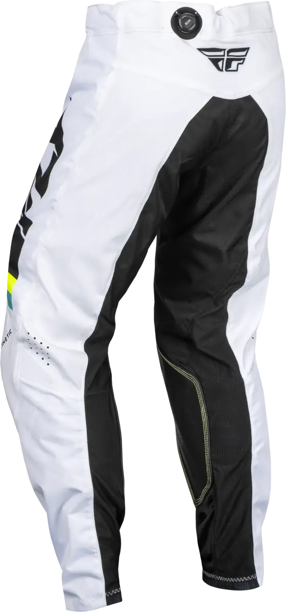 377-43328 Kinetic Prix Pants White/Black/Hi Vis Sz 28