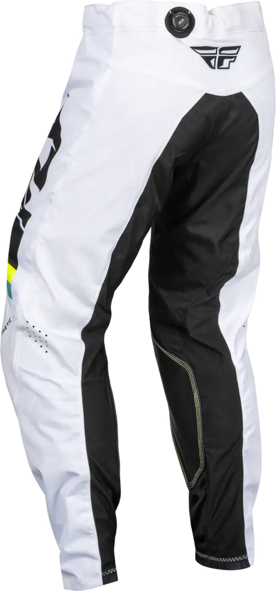 377-43330 Kinetic Prix Pants White/Black/Hi Vis Sz 30 with comfort mesh liner, multi-directional stretch rip-stop panels, and ergonomic pre-shaped knee, ideal for Powersports, Pants, AVADA - Best Sellers