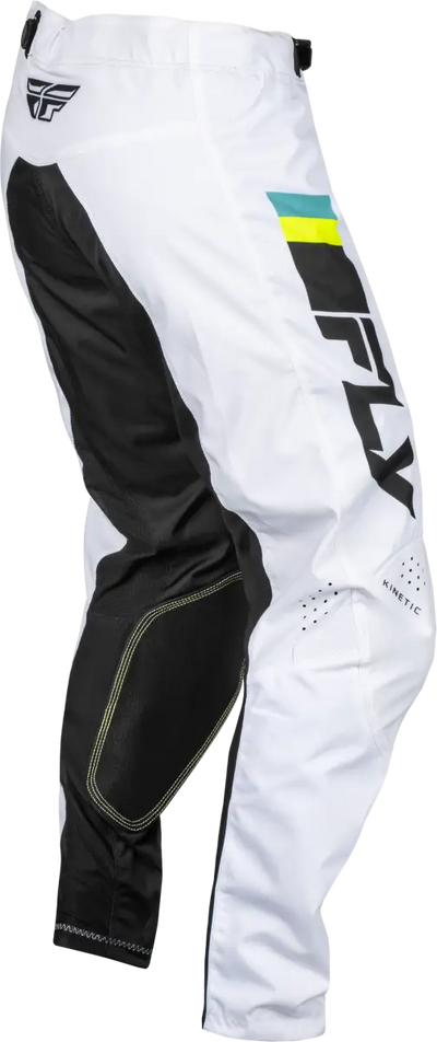 377-43334 Kinetic Prix Pants White/Black/Hi Vis Sz 34