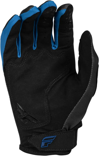 377-516YL Youth Kinetic Prodigy Gloves Char/Neon Green/True Blue Yl