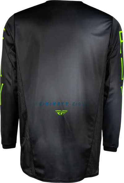 377-526YL Youth Kinetic Prodigy Jersey Charcoal/Neon Grn/True Blu Yl - RV and Auto Parts
