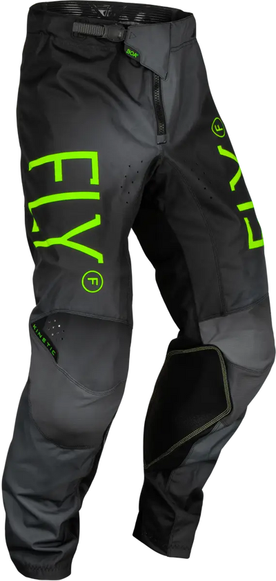 377-53624 Youth Kinetic Prodigy Pants Char/Neon Green/True Blu Sz 24