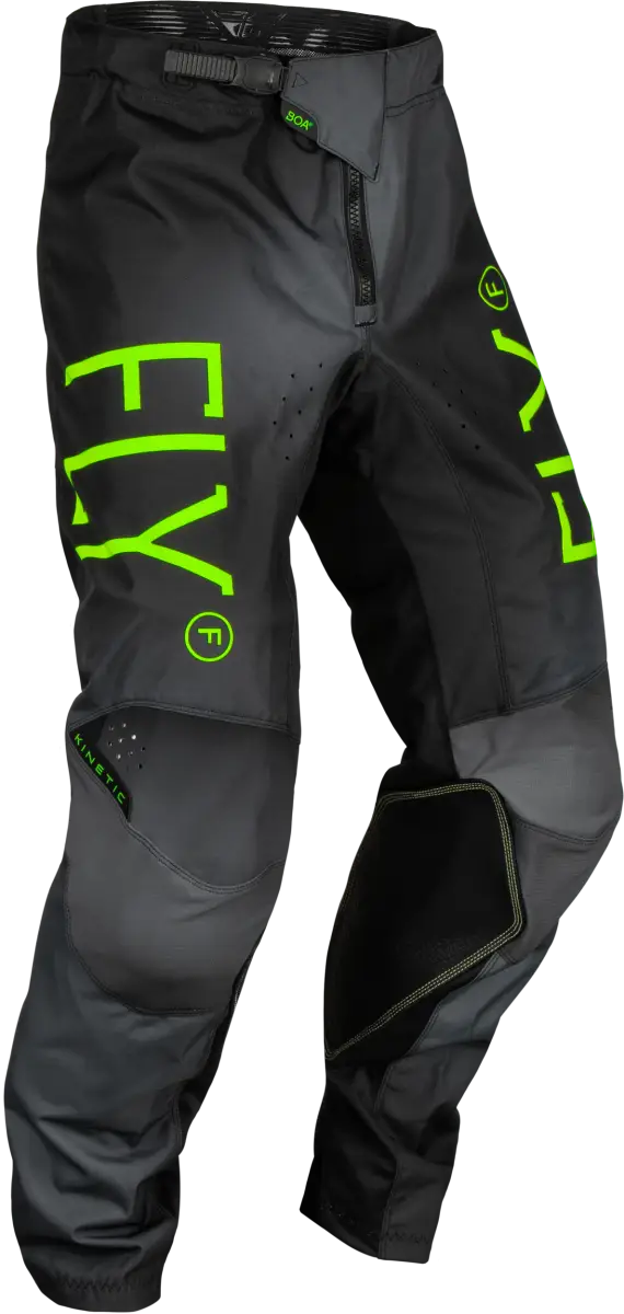 377-53626 Youth Kinetic Prodigy Pants Char/Neon Green/True Blu Sz 26 - RV and Auto Parts