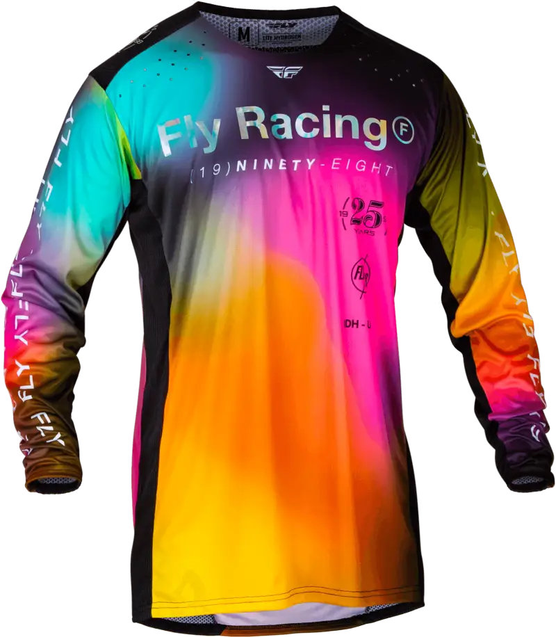 377-725YXL Fly Racing Youth Lite Le Legacy Jersey Fuschia/Elec Blue/Hi-Vis Yxl - RV and Auto Parts
