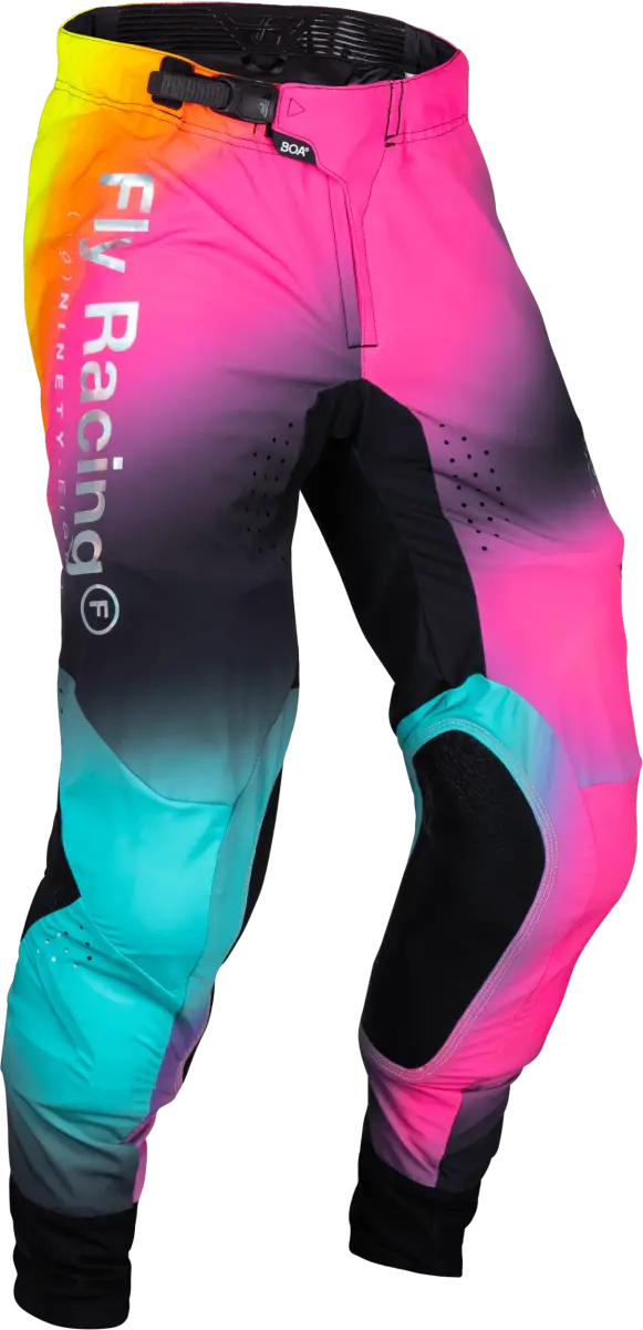 377-73530 Fly Racing Lite Le Legacy Pants Fuschia/Elec Blue/Hi-Vis Sz 30 - RV and Auto Parts