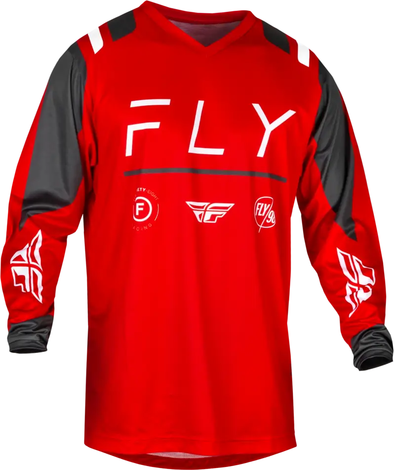 377-923M F 16 Jersey Red/Charcoal/White Md - RV and Auto Parts