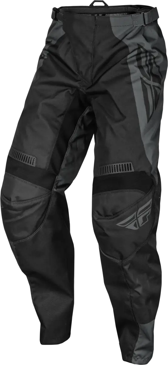 "377-93132 F 16 Pants Black/Charcoal Sz 32 - Mesh comfort liner, multi-directional stretch ribbing, low profile stretch leg cuffs, 600D polyester, YKK® main zipper, soft-flex protective rubber details, ergonomically pre-shaped knee, ratcheting closure and waist belt, standard fit, RV, Automotive, Powersports, Pants, AVADA - Best Sellers"