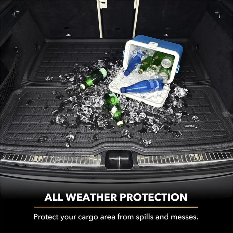 3D MAXpider 20-23 Tesla Model Y 2nd Row Seatback Protector Kagu Cargo Liner - Black - Truck & Automotive