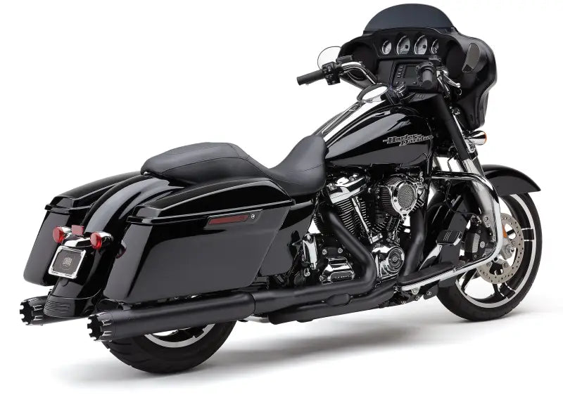 4" Dual Cut Tip Slip On Black Flh/Flt 17 22 - COBRA