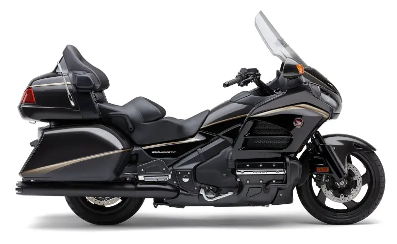 4" Slip On Dual Cut Tips Black Hon Gl1800/F6b - COBRA