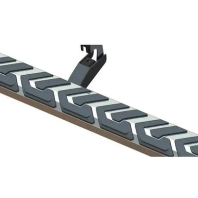 Black rubber mat with zigzag pattern on Maxway T3 Series running board