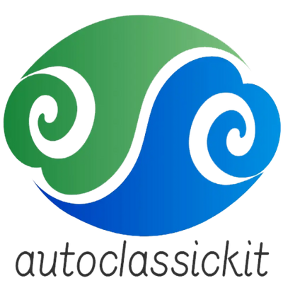 Logo for autocrassickit in green and blue colors, featuring stylized spiral shapes, RV, Automotive, Powersports, off-road, marine, exterior, truck accessories, interior, truck bed, rv parts, AVADA - Best Sellers,Must Haves