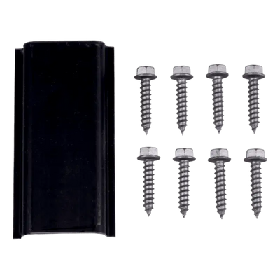 404523 Lippert Awning Short Arm 63 Inch Assembly Black, includes durable black PC construction and assembly screws.