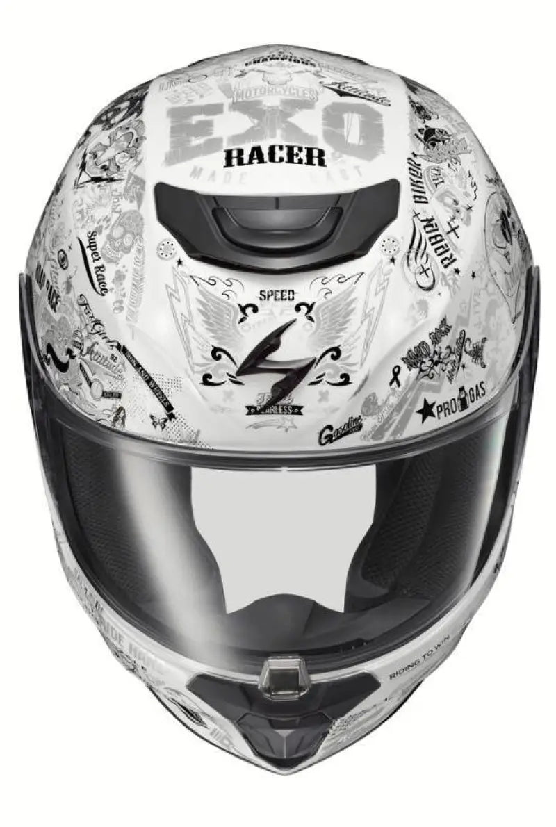 42-2213 Scorpion Exo Exo-R420 Full-Face Helmet Shake Ii White Sm - RV and Auto Parts