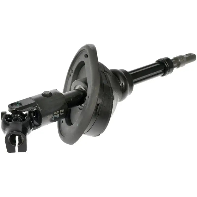 Black automotive steering shaft assembly with universal joint and dust boot for Dorman 425-273