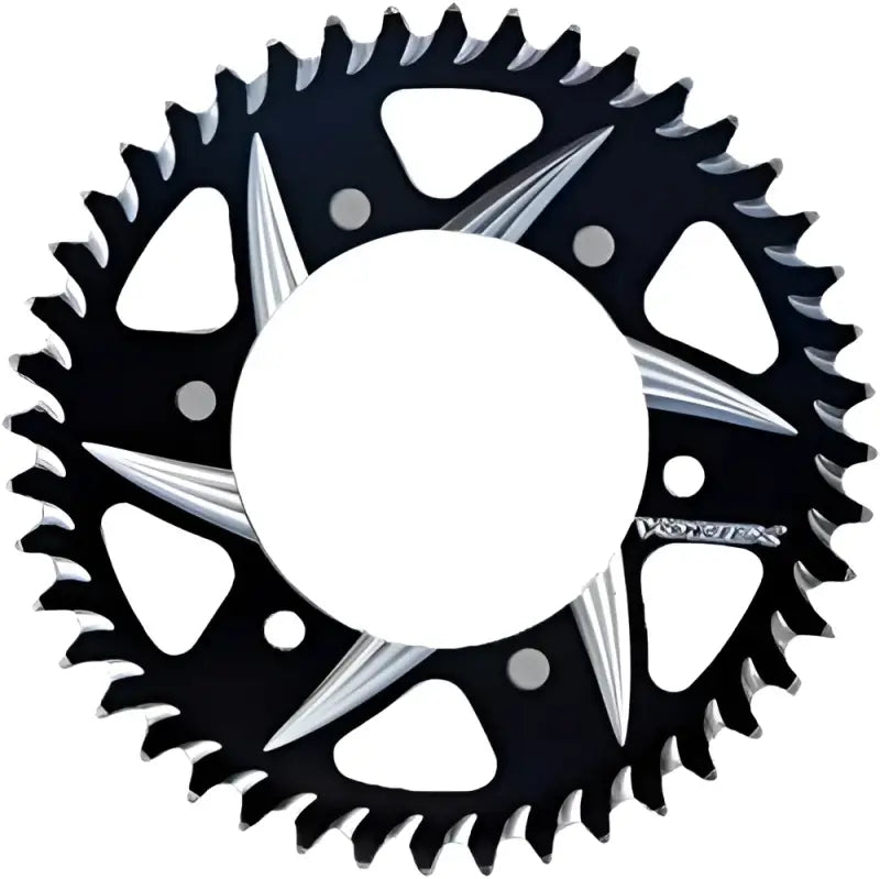 VORTEX 435ZK-44 Rear Cat5 Sprocket Aluminum 44t 520 Blk Kaw/Suz/Yam