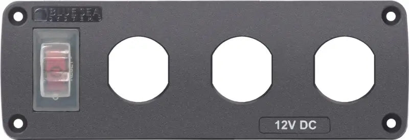 4367-BSS Blue Sea Panel Acc H2O 3 Socket Blank
