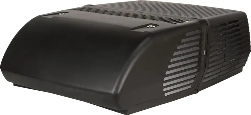 Coleman Air Mach 10 13,500 Btu A/C in black wood with low-profile design for RV, automotive, powersports, off-road, marine, exterior, truck accessories, interior, truck bed, RV parts, Inside RV, RV Appliances, RV Air Conditioner, RV Refer, AVADA - Best Sellers, Marine Maintenance