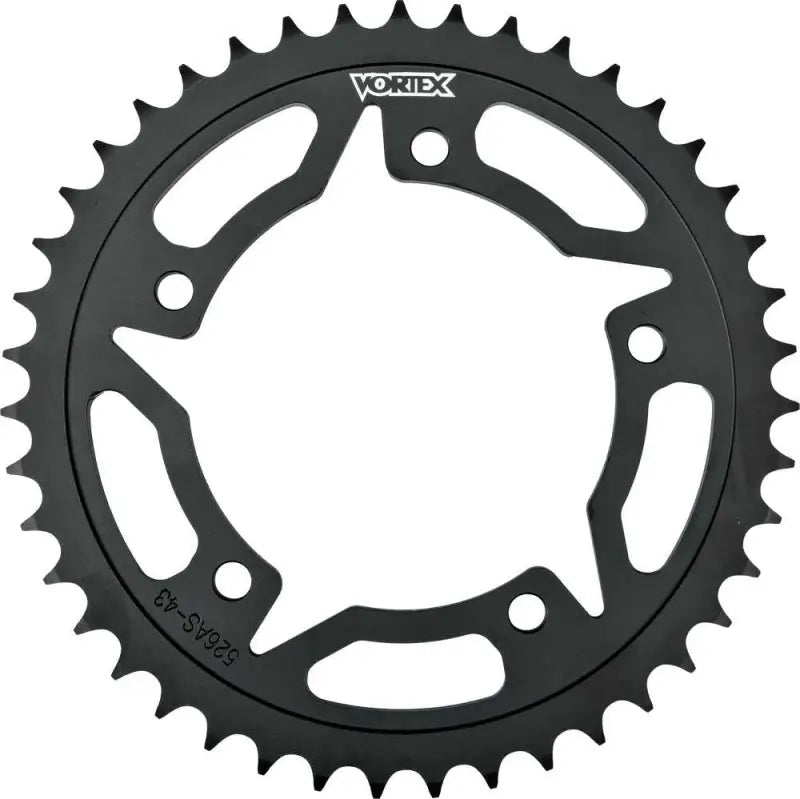 VORTEX 452AS-43 Rear Sprocket Steel 43t 520 Blk Kaw