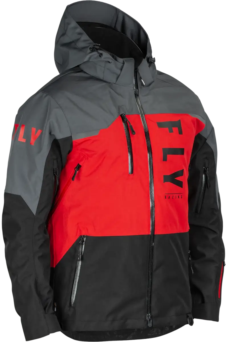 470-5201L Carbon Jacket Black/Grey/Red Lg - (2024)