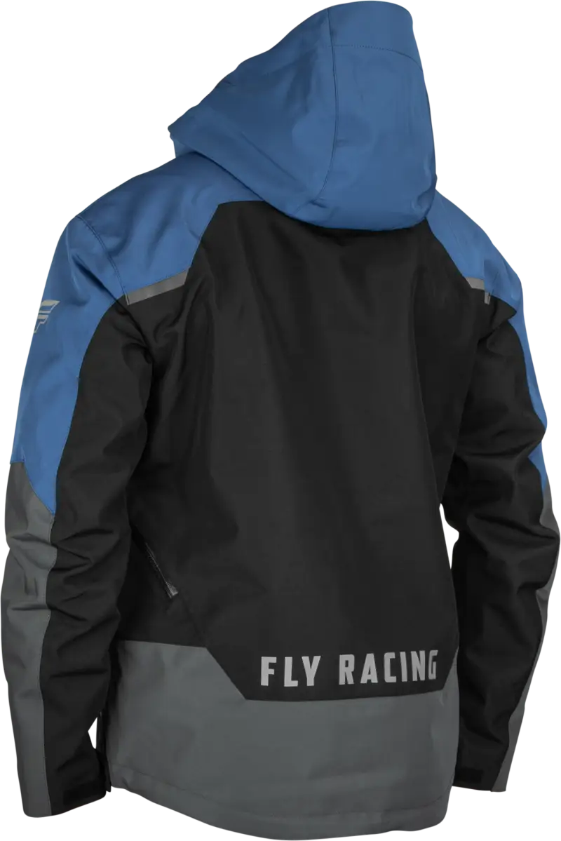 470-5202L Carbon Jacket Black/Grey/Blue Lg - (2024)