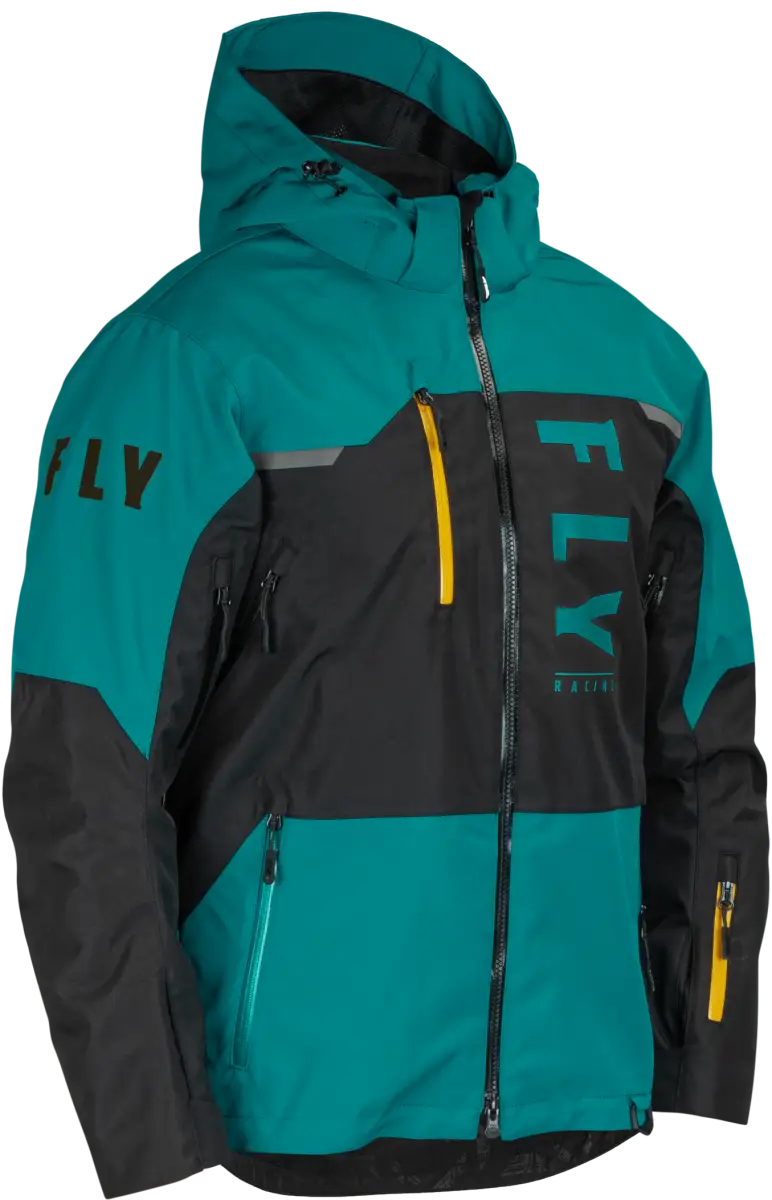470-5203M Carbon Jacket Black/Teal/Orange Md - (2024)