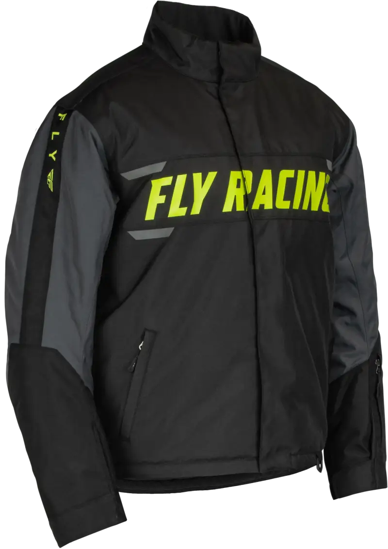 Black and gray Fly Racing Outpost Jacket shown in the 470-5503L Outpost Jacket Black Grey Lg style