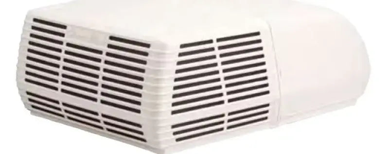 48203-066 Coleman Air Mach 3 Plus 13,500 Btu A/C Arctic powerful air conditioner with sleek design for RVs and outdoor use.
