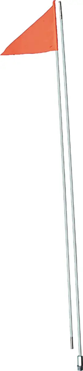 #5 2 Piece Fiber Pole   Side Mount Safety Flag 