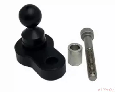 Black aluminum ball mount with spacer and bolt for Techmount 5G single bolt mount kit