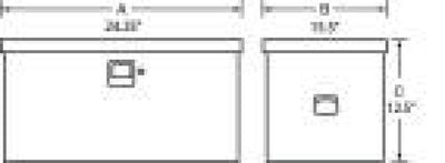 Tradesman Steel Job Site Box/Chest (Light Duty/Small) (24in.) - White - 88024T