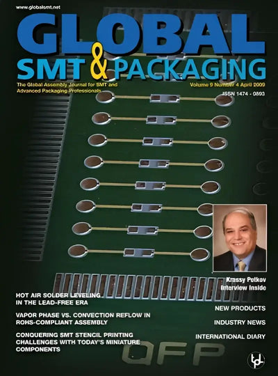 Global SMT & Packaging magazine cover on 510800 Speedfx -8an hose end fitting
