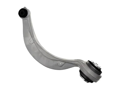 Silver curved suspension control arm for Dorman Control Arm 527-091 replacement, durable control arm