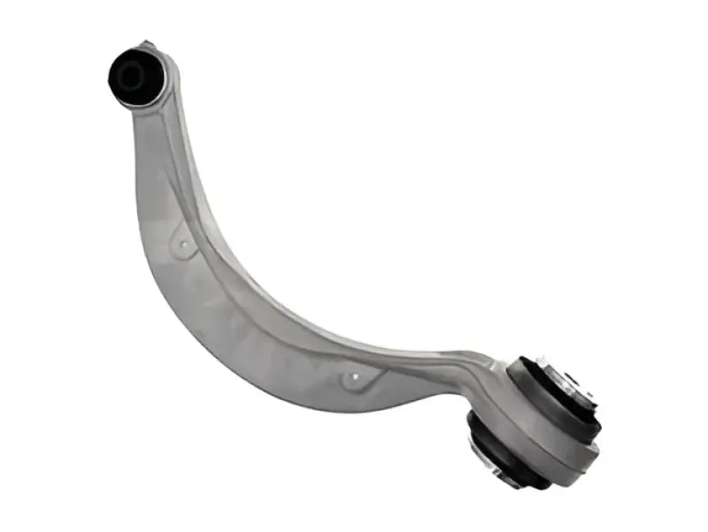Silver curved suspension control arm for Dorman Control Arm 527-091 replacement, durable control arm