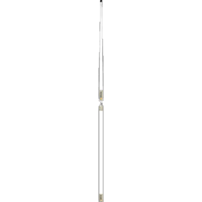White fluorescent light bulb next to 532-VW-S Digital VHF Antenna for digital TV signal